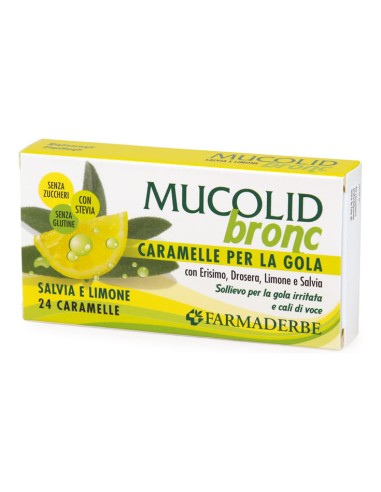 MUCOLID BRONC SALVIA & LIMONE 24 CARAMELLE