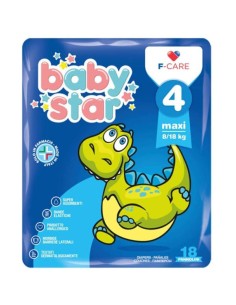 PANNOLINO BABYSTAR 8/18KG T4 18 PEZZI
