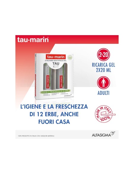 TAU MARIN DENTIFRICIO RINFRESCANTE RICARICA TAU KIT 2X20ML