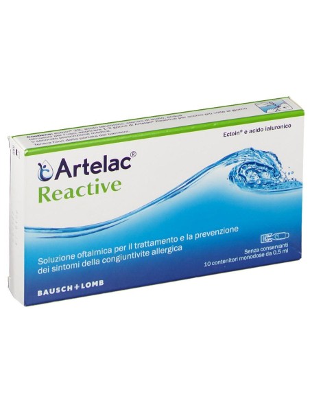 ARTELAC REACTIVE SOLUZIONE OFTALMICA MONODOSE 10 UNITA' DA 0,5 ML