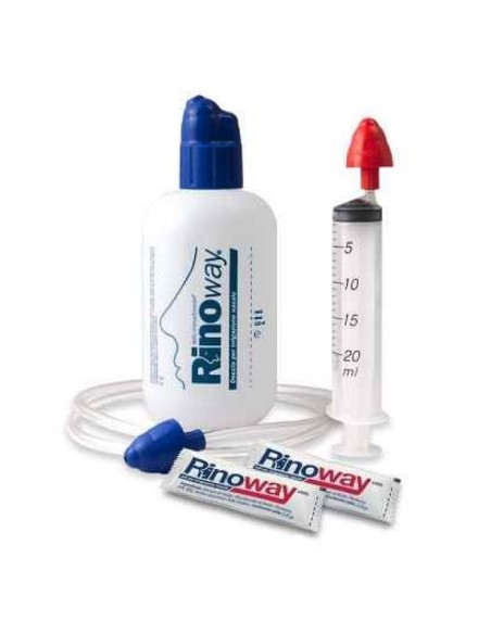 RINOWAY DOCCIA PER IRRIGAZIONE NASALE + 15 SALI ISOTONICI
