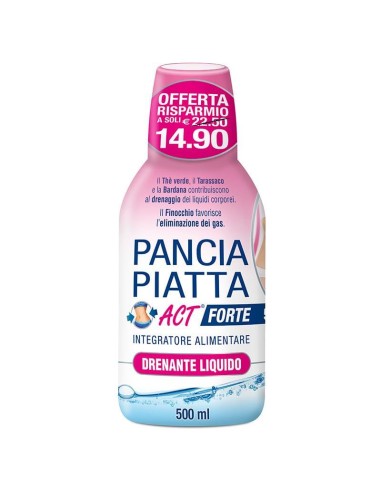 PANCIA PIATTA ACT FORTE DRENANTE LIQUIDO 500 ML