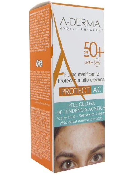 ADERMA A-D PROTECT AC FLUIDO MAT 50+ 40 ML