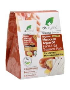 DR ORGANIC ARGAN HAND CREAM PACK CON GUANTO IN BAMBU'