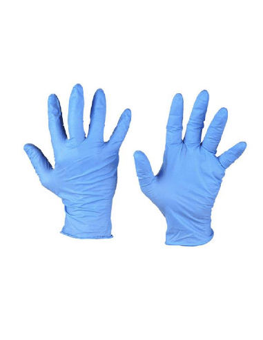 GUANTI NITRILE SENZA POLVERE SMALL 100 PEZZI GAMMADIS