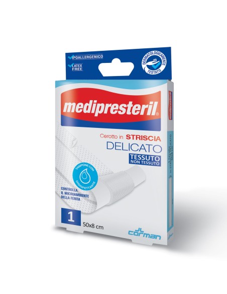 CEROTTO IN STRISCIA MEDIPRESTERIL FLESSIBILE 50X8CM
