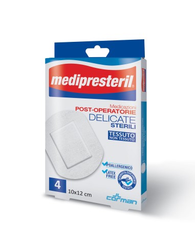 MEDICAZIONE POST OPERATORIA MEDIPRESTERIL DELICATA TNT 10X12CM 5 PEZZI
