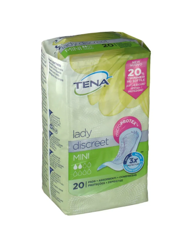 PANNOLONE SAGOMATO TENA DISCREET MINI 20 PEZZI
