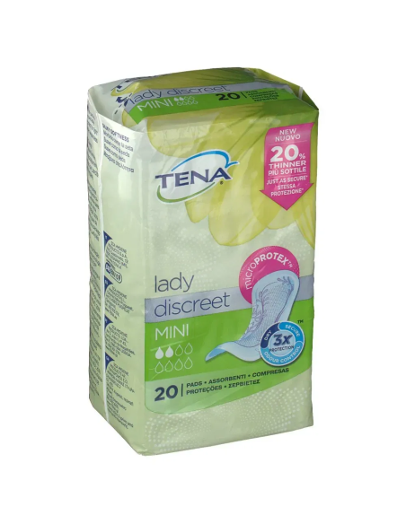 PANNOLONE SAGOMATO TENA DISCREET MINI 20 PEZZI