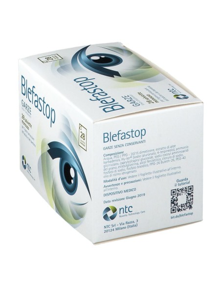 BLEFASTOP GARZA CON HY-TER IN COTONE PIEGATA CON FILO DI BARIO 28 PEZZI
