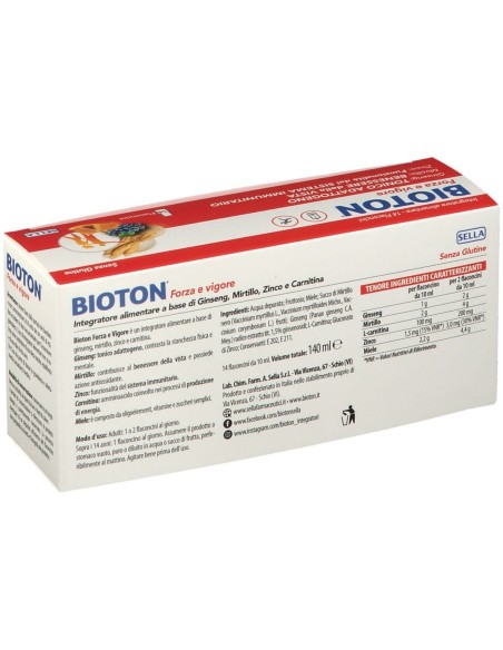 BIOTON GINSENG FORZA VIG 14 FLACONCINI