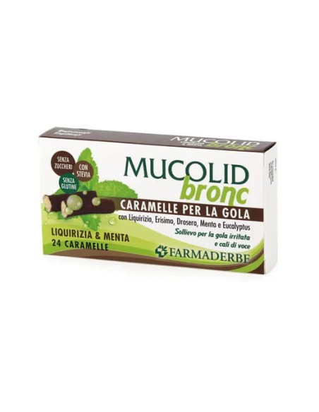 MUCOLID BRONC MENTA & LIQUIRIZIA 24 CARAMELLE