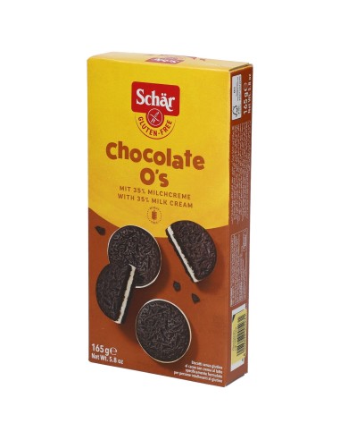 SCHAR CHOCOLATE O'S BISCOTTI AL CACAO CON CREMA AL LATTE 165 G