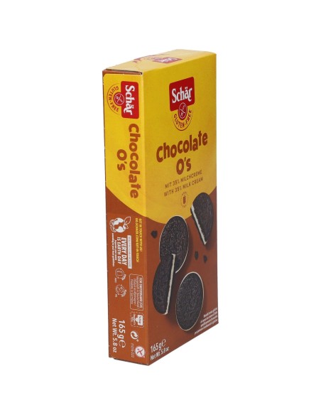 SCHAR CHOCOLATE O'S BISCOTTI AL CACAO CON CREMA AL LATTE 165 G