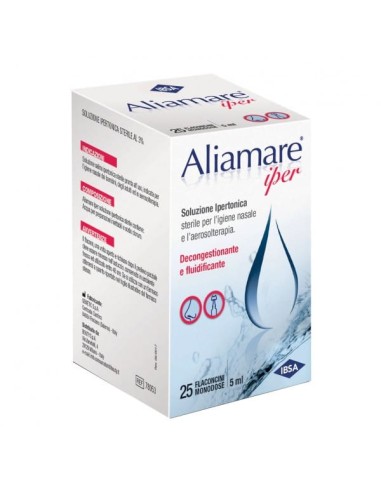 ALIAMARE IPER 25 FLACONCINI IPERTONICI DA 5 ML