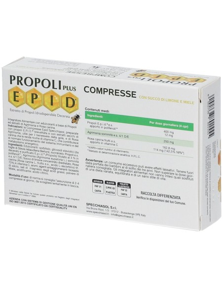 EPID GOLA MIELE LIMONE 20 COMPRESSE