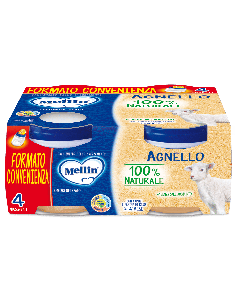 MELLIN OMOGENEIZZATO AGNELLO 4 PEZZI X 80 G