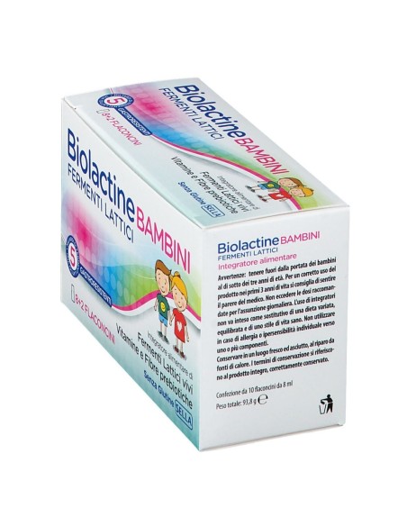 BIOLACTINE BAMBINI 10 FLACONCINI 8 ML