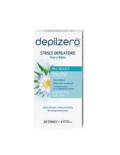 DEPILZERO STRISCE VISO E BIKINI 20 PEZZI