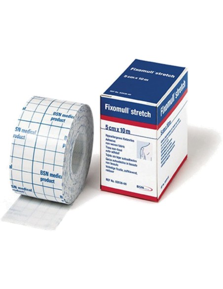 FASCIA AUTOADESIVA IPOALLERGENICA FIXOMULL STRETCH PER FISSAGGIO CATETERI M 10 X 5 CM