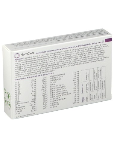 METACLEAR 30 COMPRESSE DA 1,4 G