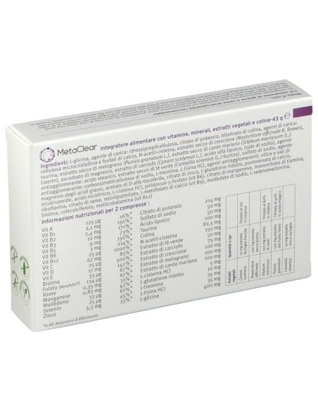 METACLEAR 30 COMPRESSE DA 1,4 G