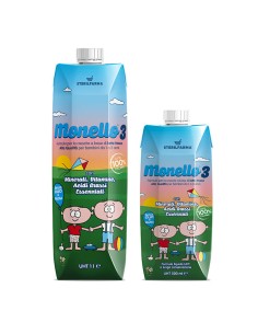 MONELLO 3 FORMULA PER LA CRESCITA A BASE DI LATTE PER BAMBINI DA 1 A 3 ANNI LIQUIDO 1 LITRO