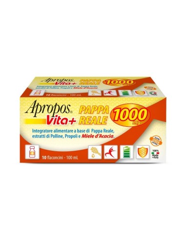 APROPOS VITA+ PAPPA REALE 1000MG 10 FLACONCINI DA 10 ML