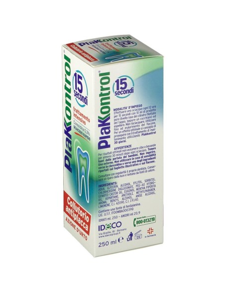 PLAKKONTROL 15 SECONDI COLLUTORIO 250 ML