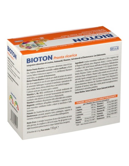 BIOTON PRONTA RICARICA 20 BUSTINE