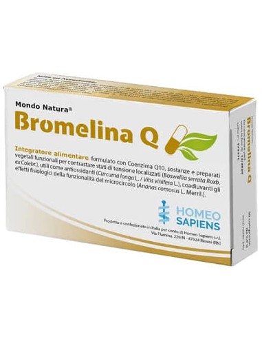 BROMELINA Q MONDO NATURA 30 COMPRESSE