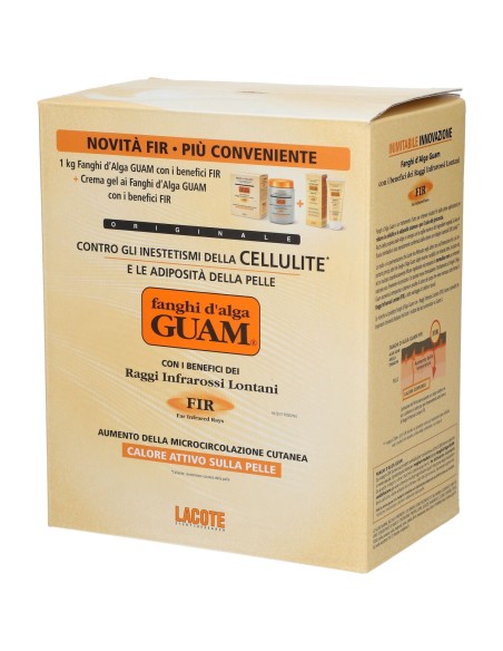GUAM FIR FANGHI D'ALGA CONFEZIONE CONVENIENZA CON FANGHI D'ALGA GUAM FIR 1 KG + GUAM CREMA GEL FIR 200 ML