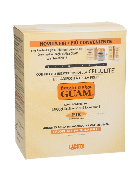 GUAM FIR FANGHI D'ALGA CONFEZIONE CONVENIENZA CON FANGHI D'ALGA GUAM FIR 1 KG + GUAM CREMA GEL FIR 200 ML