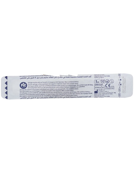 SIRINGA PIC 5 ML AGO GAUGE 22X1,25 CONO LUER CENTRALE 1 PEZZO