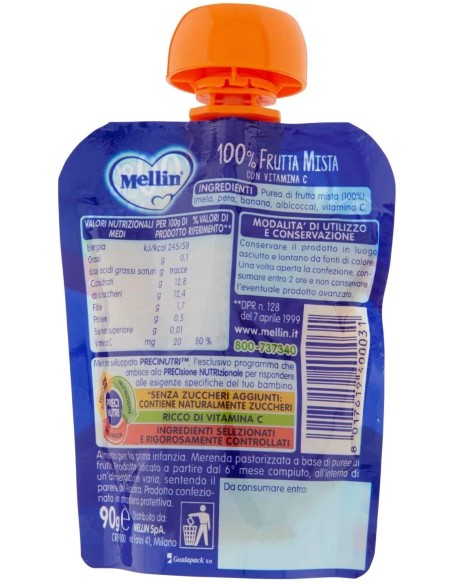 MELLIN POUCH FRUTTA MISTA 90 G