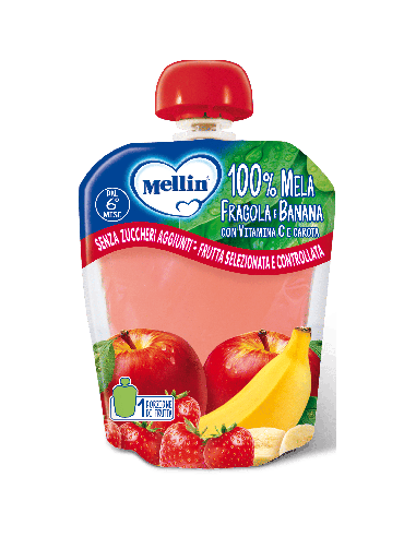 MELLIN POUCH MELA/FRAGOLA/BANANA 90 G