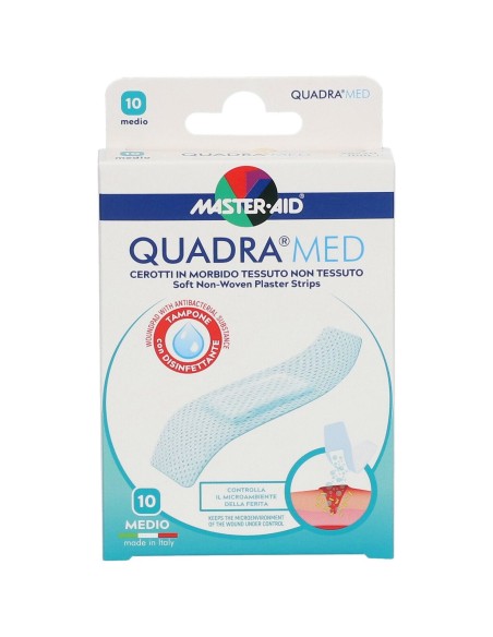 CEROTTO MASTER-AID QUADRA DERMOATTIVO MEDIO 10 PEZZI