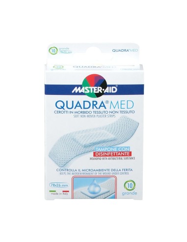 CEROTTO MASTER-AID QUADRA DERMOATTIVO GRANDE 10 PEZZI