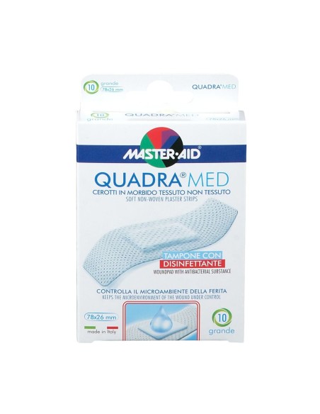 CEROTTO MASTER-AID QUADRA DERMOATTIVO GRANDE 10 PEZZI