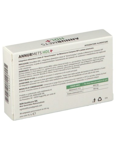ANNURMETS HDL+ 30 COMPRESSE