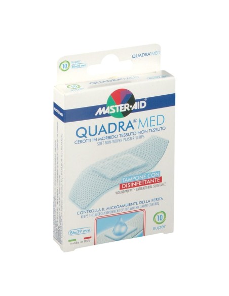 CEROTTO MASTER-AID QUADRA DERMOATTIVO SUPER 10 PEZZI