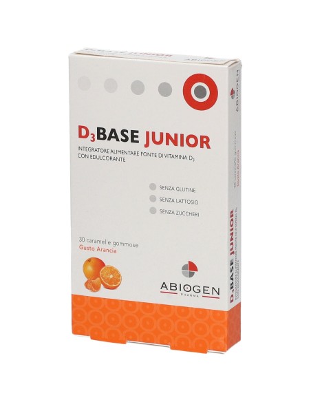 D3BASE JUNIOR 30 CARAMELLE GOMMOSE ARANCIA