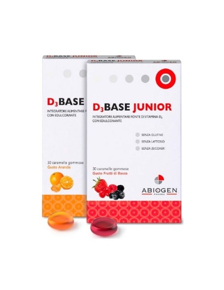 D3BASE JUNIOR 30 CARAMELLE GOMMOSE FRUTTI DI BOSCO