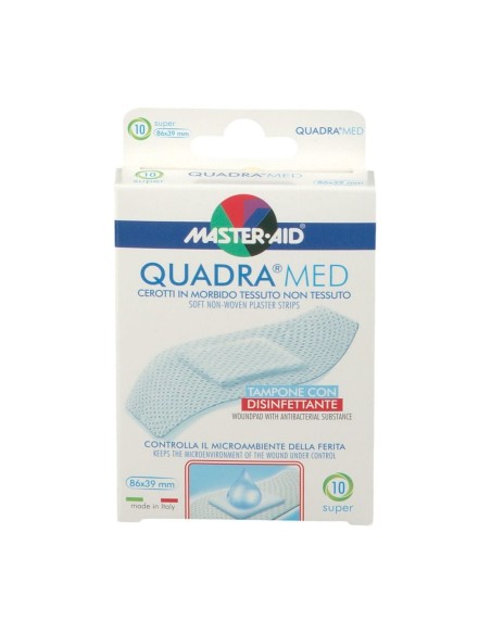 CEROTTO MASTER-AID QUADRA DERMOATTIVO SUPER 10 PEZZI