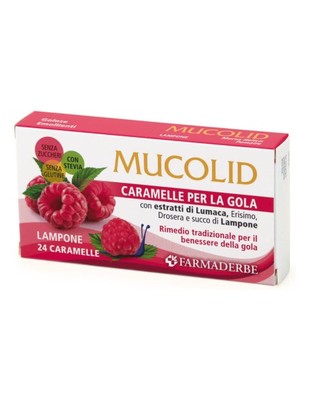 MUCOLID BRONC LUMACA & LAMPONE 24 CARAMELLE