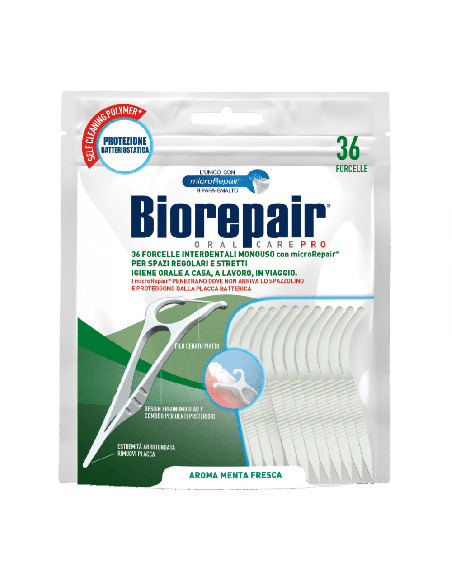 BIOREPAIR ORAL CARE ANTIBATTERICO FORCELLE INTERDENTALI MONOUSO 36 PEZZI