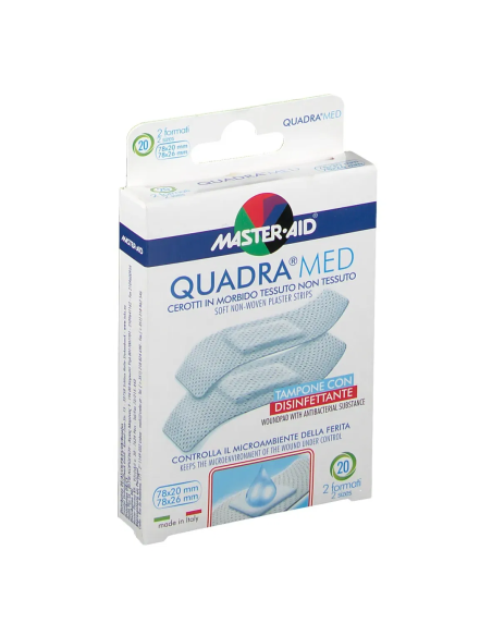 CEROTTO MASTER-AID QUADRA DERMOATTIVO FORMATI ASSORTITI 20 PEZZI