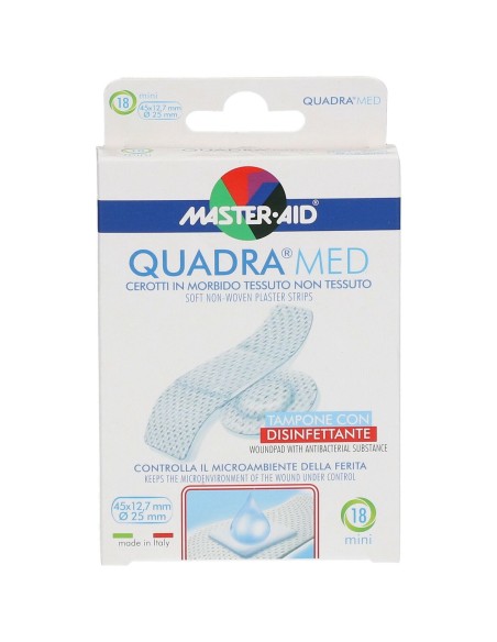 CEROTTO MASTER-AID QUADRA DERMOATTIVO MINI 18 PEZZI