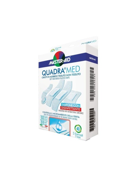 CEROTTO MASTER-AID QUADRA DERMOATTIVO FORMATI ASSORTITI 40 PEZZI