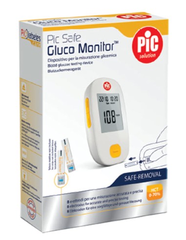 GLUCOMETRO CON MONITOR PIC GLUCO SAFE 1 PEZZO
